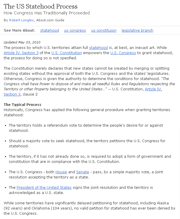 US Statehood Process
